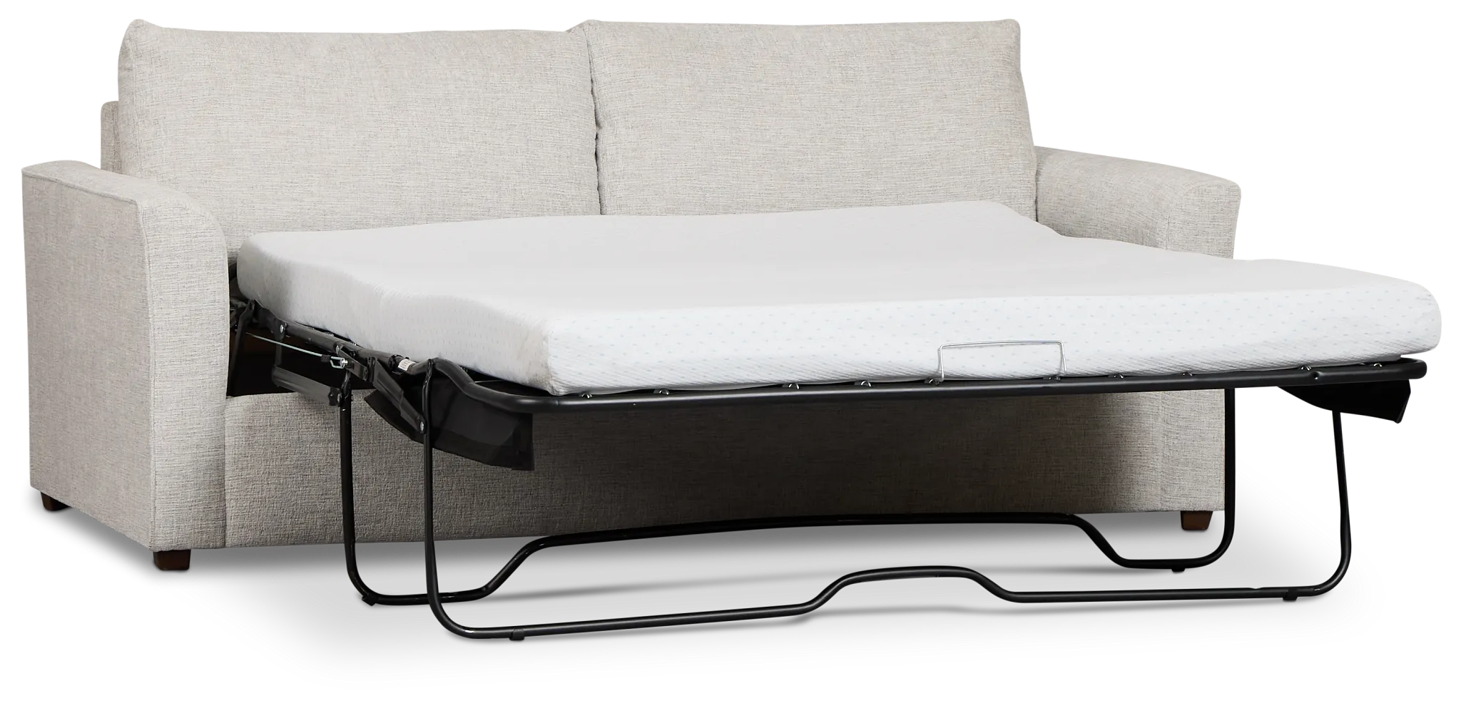 Miller Light Gray Fabric Memory Foam Sleeper