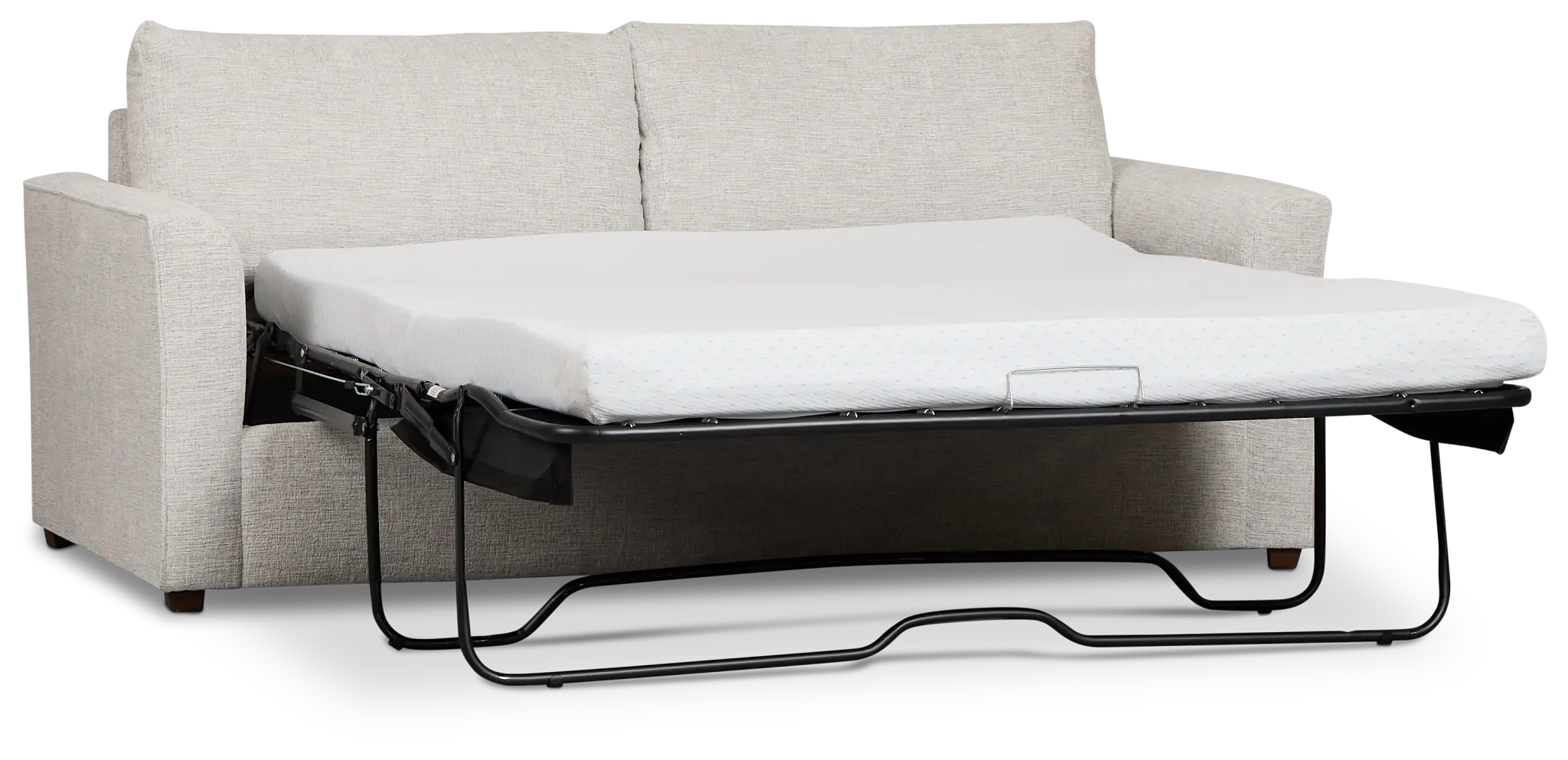 Miller Light Gray Fabric Memory Foam Sleeper Miller Light Gray Fabric Memory Foam Sleeper