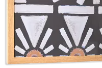 Checka Dark Green Framed Wall Art