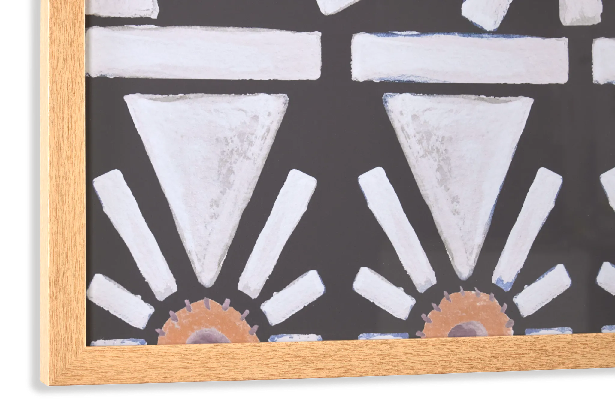 Checka Dark Green Framed Wall Art