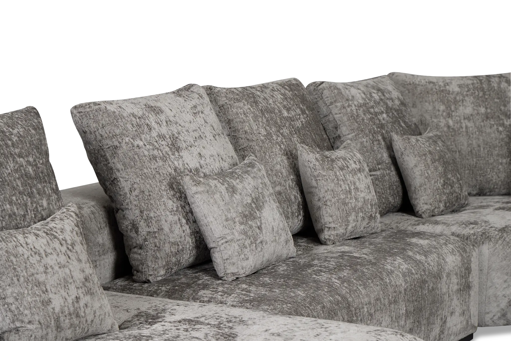 Skylar Gray Fabric Medium Left Chaise Sectional Skylar Gray Fabric Medium Left Chaise Sectional