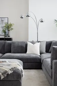 Franci Silver Arc Floor Lamp