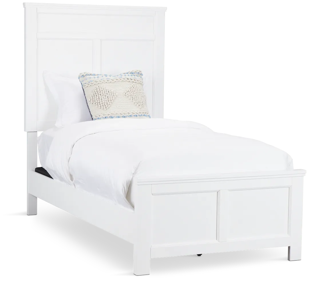 Seabrook White Panel Bed