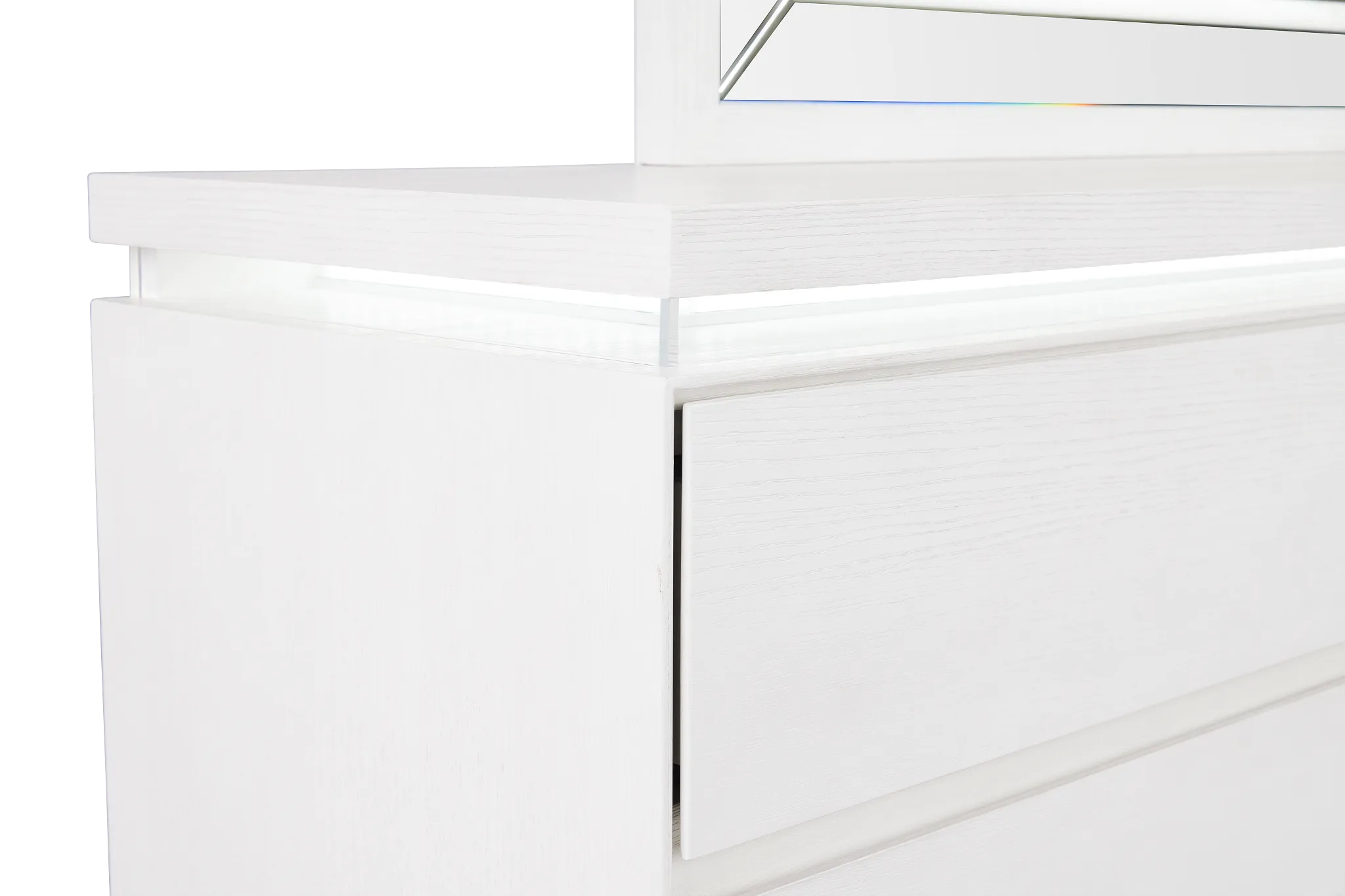 Bal Harbour White Dresser & Mirror