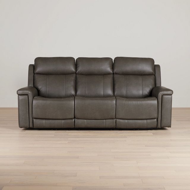 Jayden Gray Micro Power Reclining Sofa