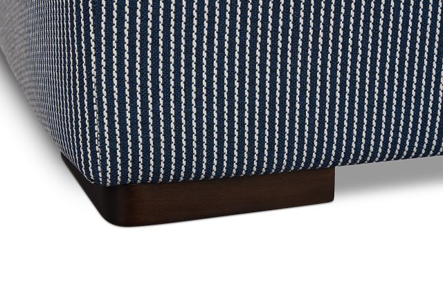 Lucy Navy Fabric Cocktail Ottoman