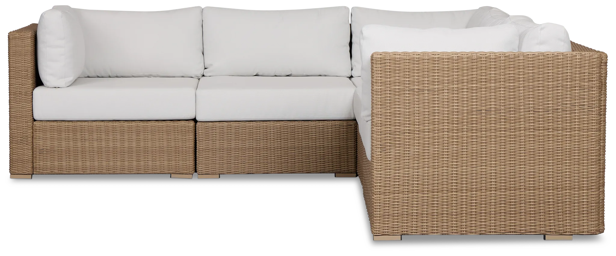 Montecito Light Tone 5-piece Modular Sectional With Light Beige Cushion