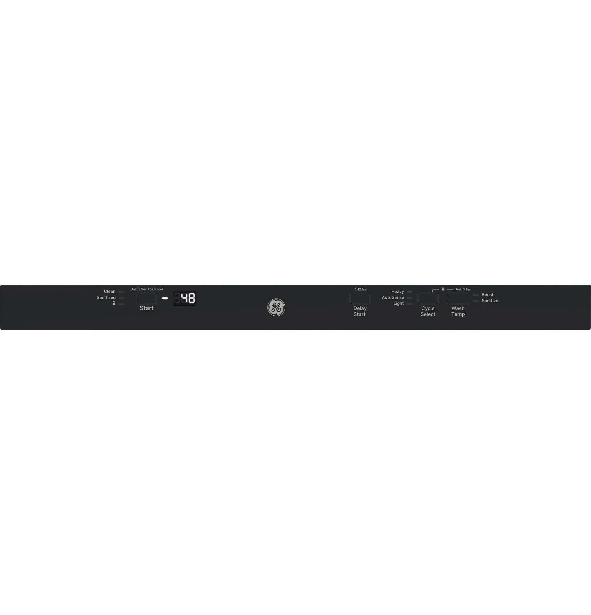 Ge 226 Series Black Built In Dishwasher