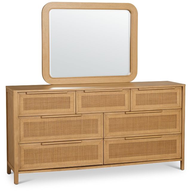 Pacific Light Tone 7-drawer Dresser & Mirror