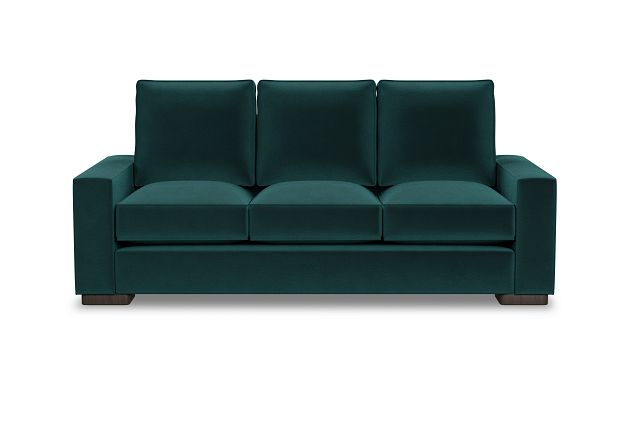 Edgewater Joya Teal 84" Sofa W/ 3 Cushions