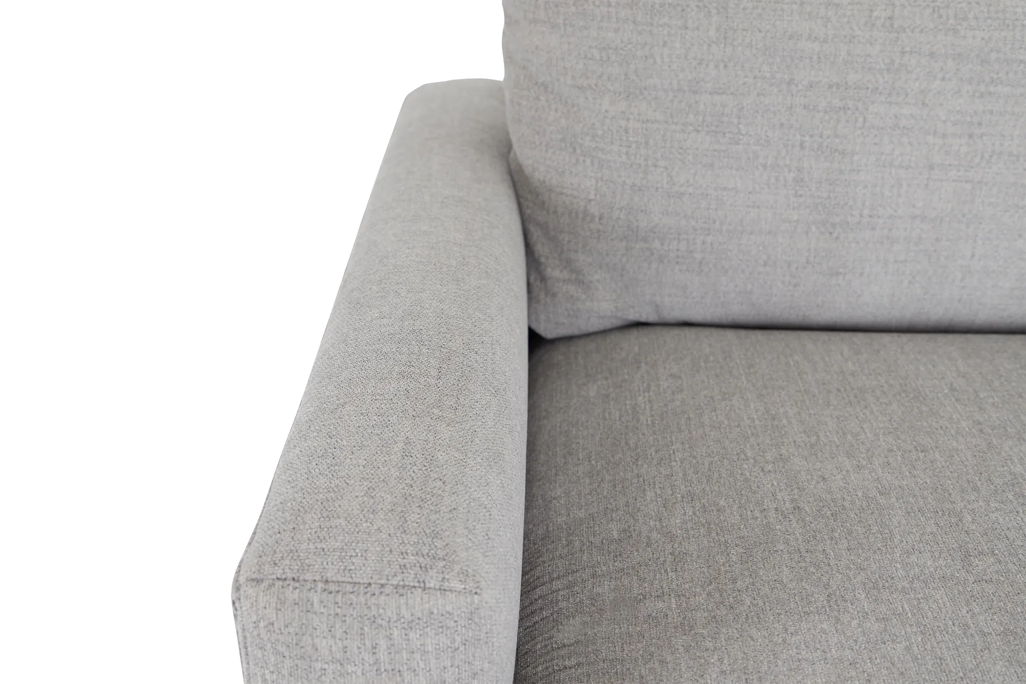 Noah Gray Fabric Medium Two-arm Sectional