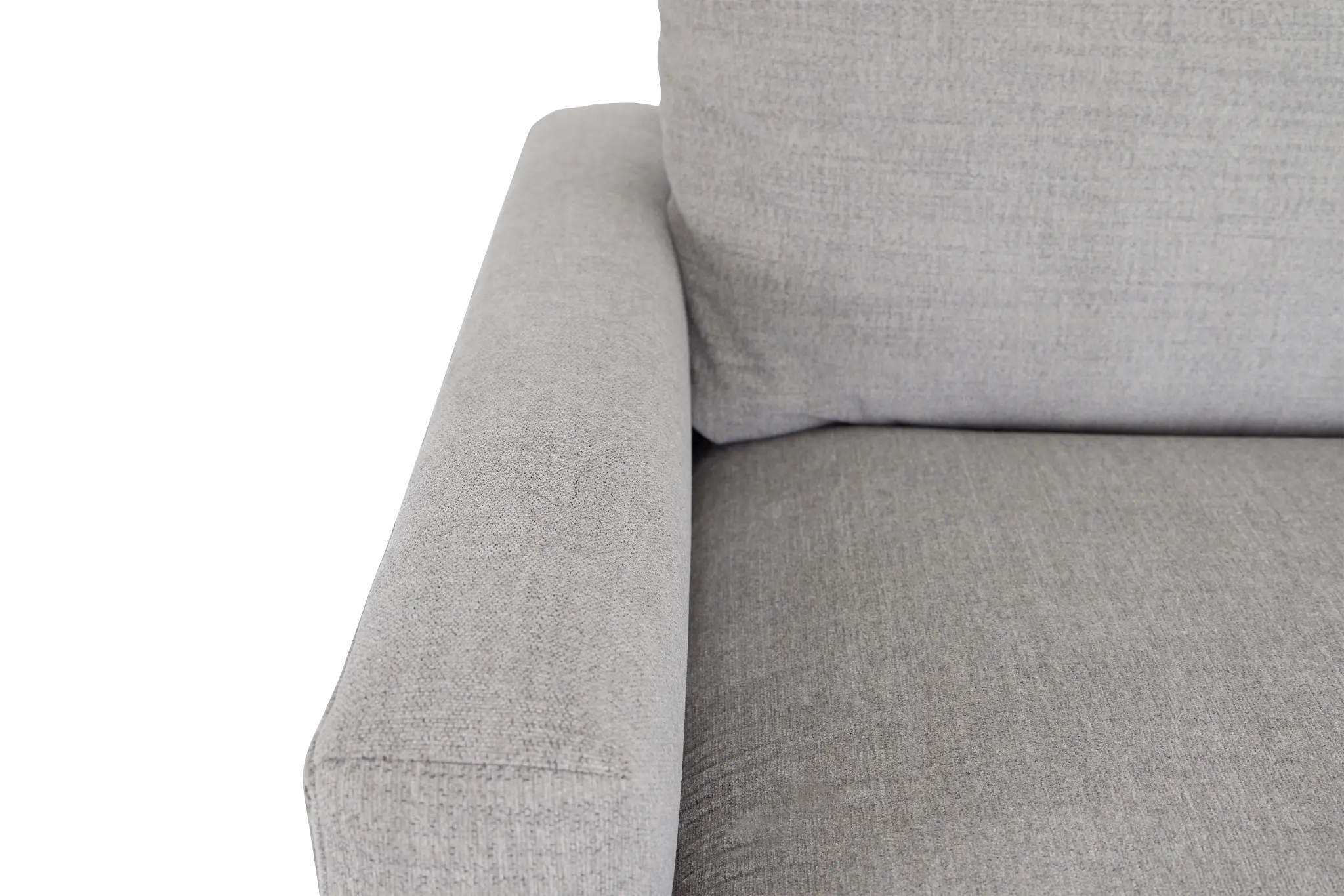 Noah Gray Fabric Medium Two-arm Sectional Noah Gray Fabric Medium Two-arm Sectional