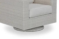 Biscayne White Swivel Chair