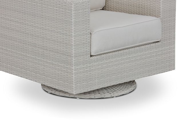 Biscayne White Swivel Chair (7)