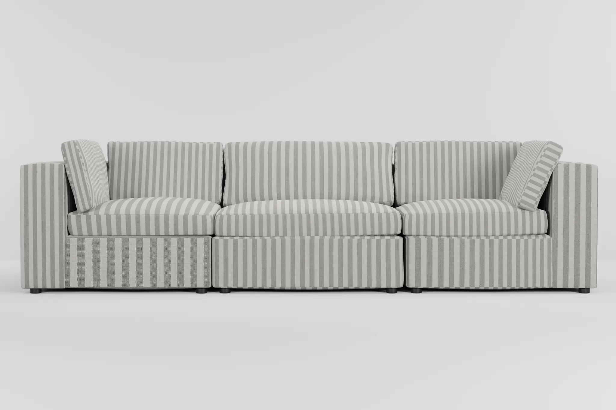 Destin Sea Lane Dark Gray Fabric 3-piece Modular Sofa Destin Sea Lane Dark Gray Fabric 3-piece Modular Sofa