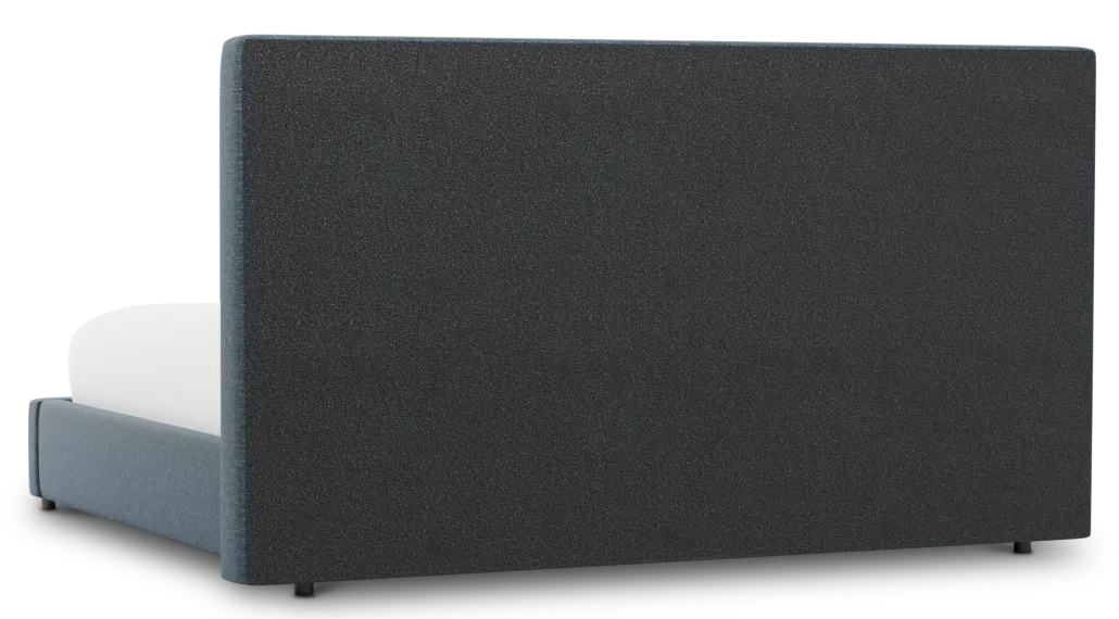 Gayton Elavation Dark Blue 54" Upholstered Platform Bed