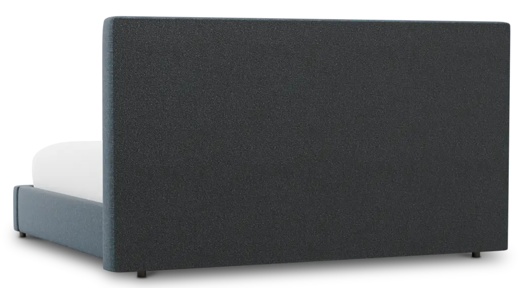 Gayton Elavation Dark Blue 54" Upholstered Platform Bed Gayton Elavation Dark Blue 54" Upholstered Platform Bed