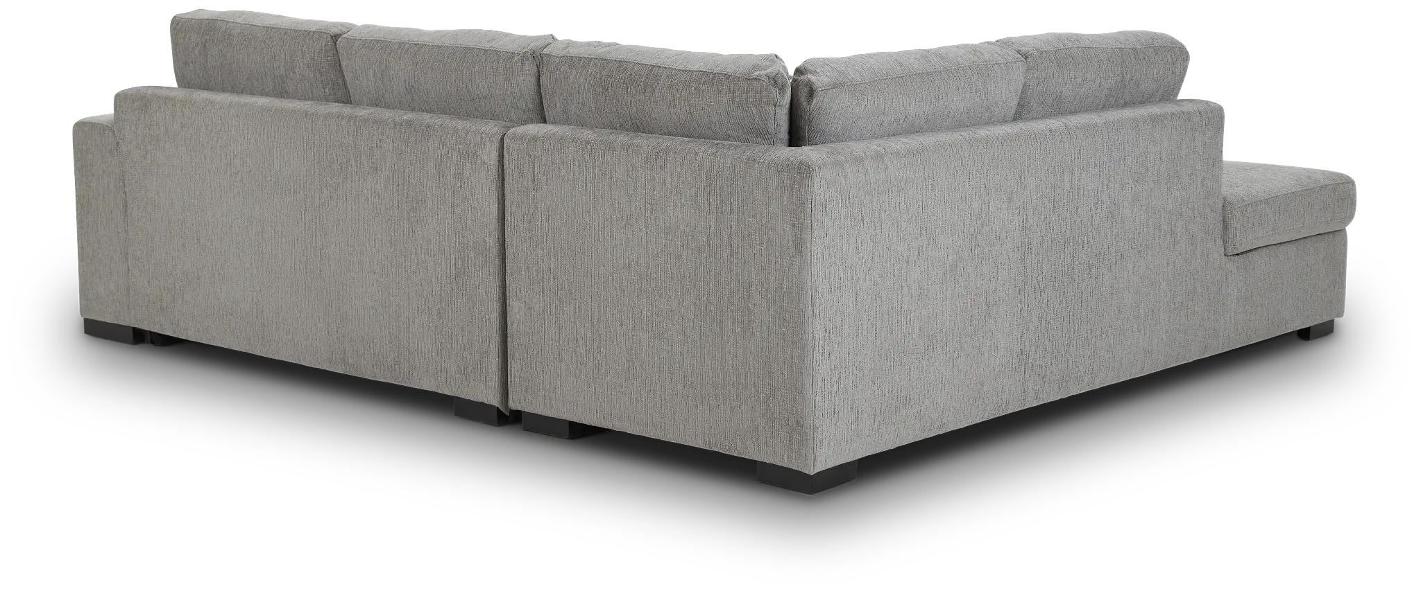 Blakely Gray Fabric Small Left Bumper Sleeper Sectional Blakely Gray Fabric Small Left Bumper Sleeper Sectional