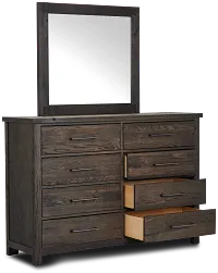 Salt Lake Dark Tone Dresser & Mirror