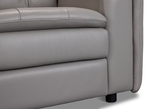 Rowan Gray Leather Chair