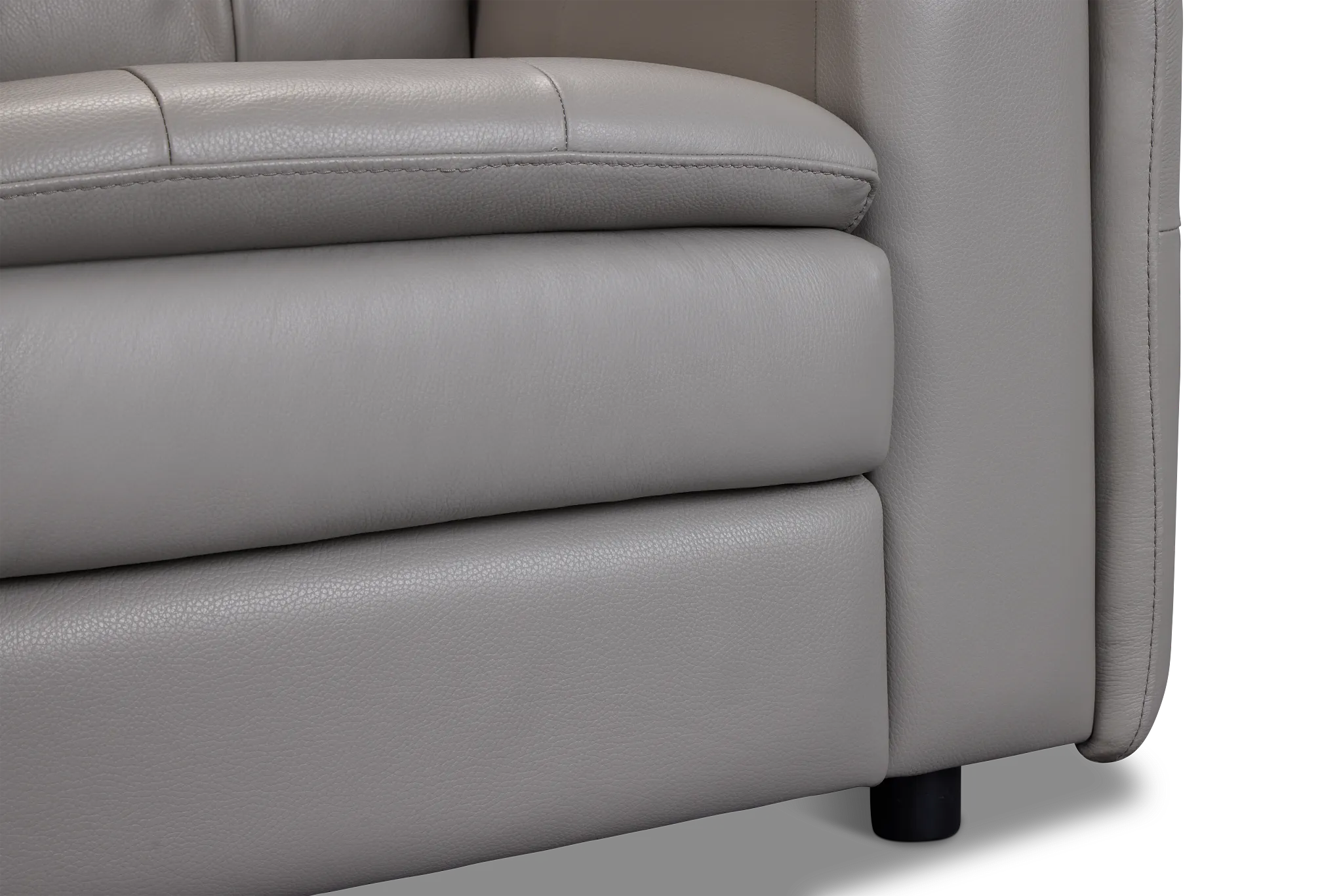 Rowan Gray Leather Chair