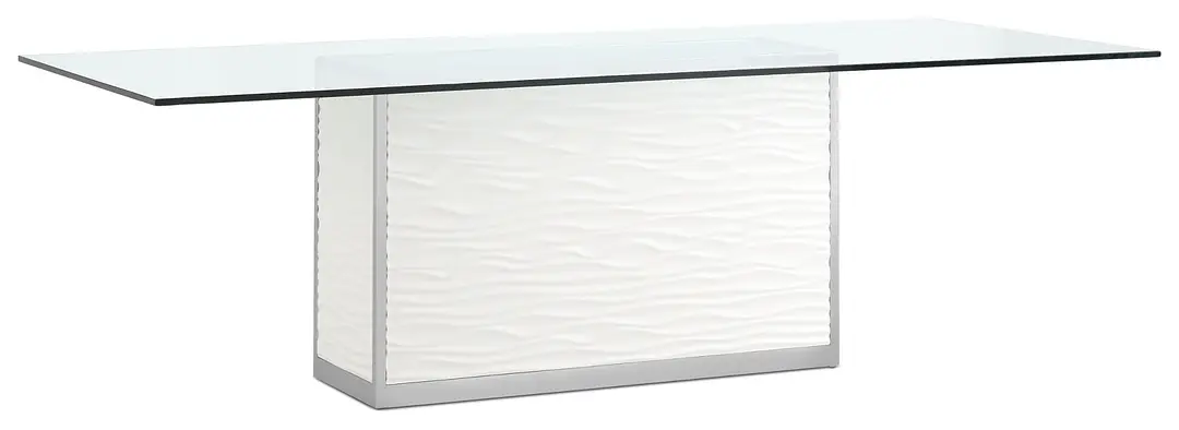 Ocean Drive 100" Glass Rectangular Table Ocean Drive 100" Glass Rectangular Table