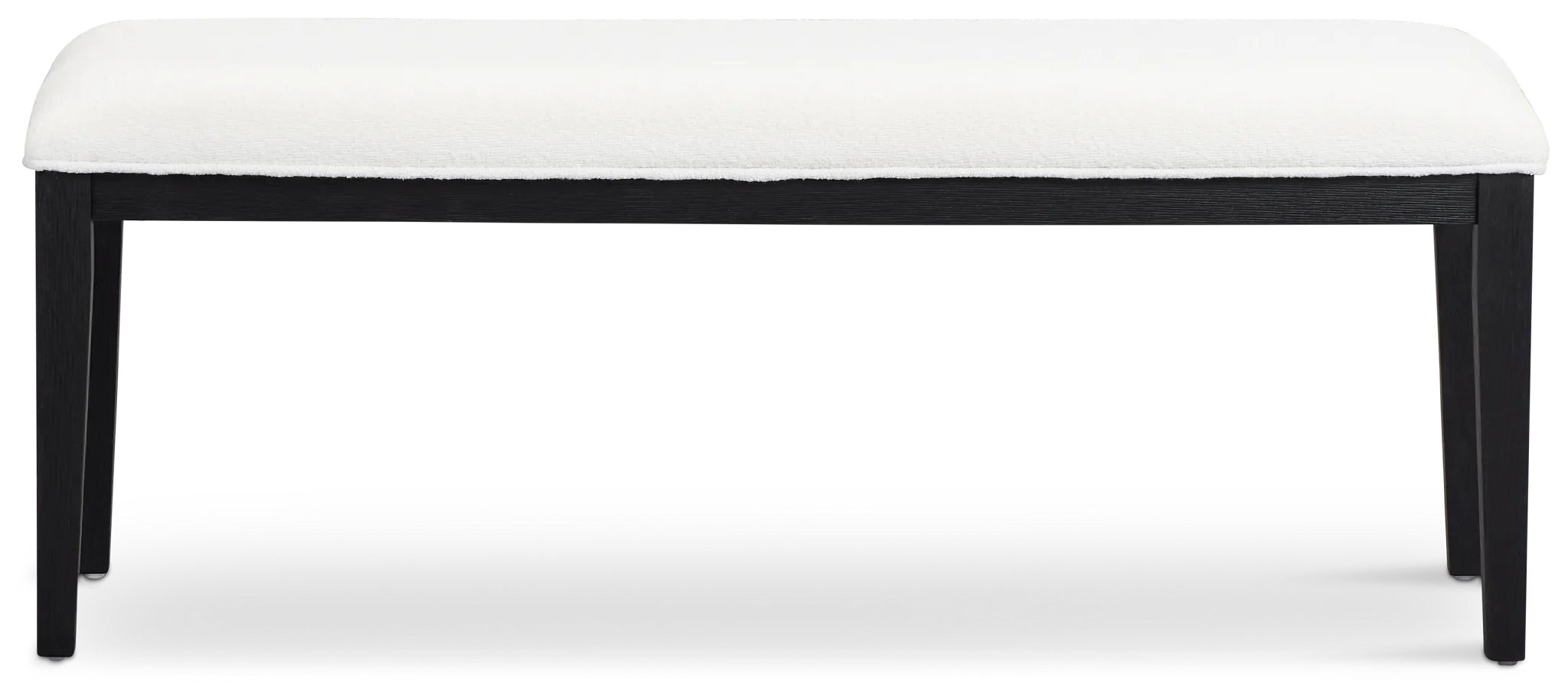 Alden Black Upholstered Dining Bench