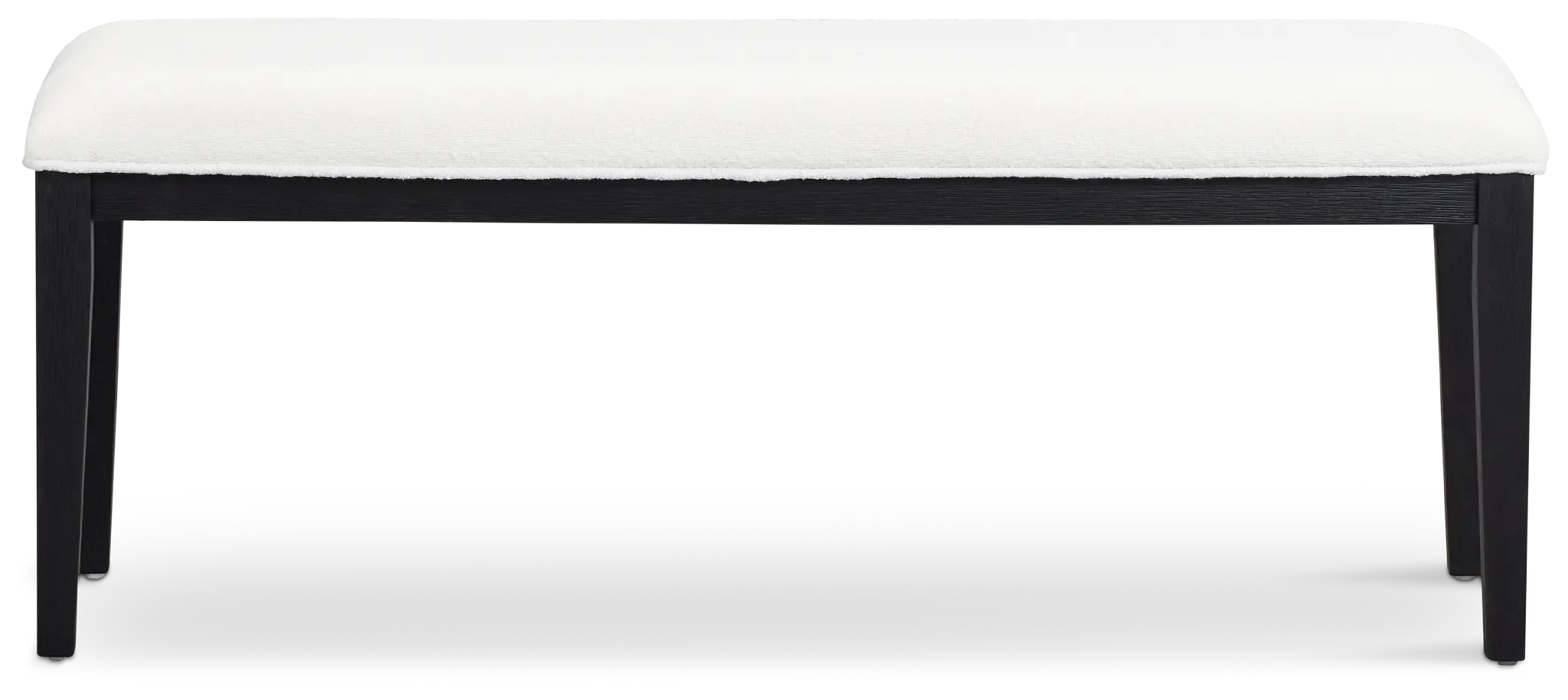 Alden Black Upholstered Dining Bench Alden Black Upholstered Dining Bench