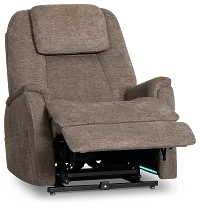 Model 3+ Petite Dark Gray Fabric Power Lift Recliner