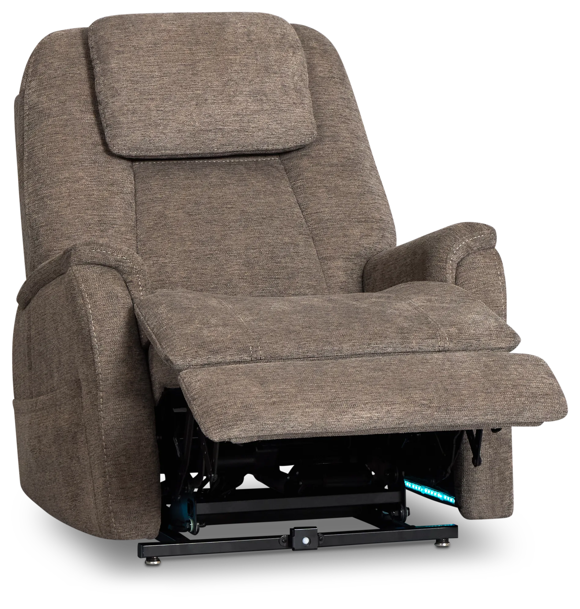 Model 3+ Petite Dark Gray Fabric Power Lift Recliner