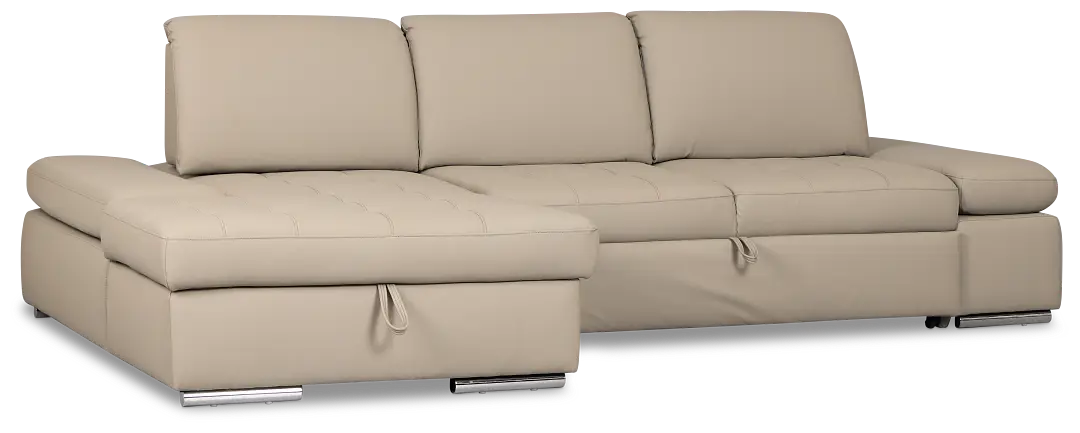 Eden Gray Micro Left Chaise Sleeper Sectional Eden Gray Micro Left Chaise Sleeper Sectional