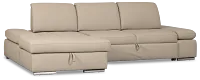 Eden Gray Micro Left Chaise Sleeper Sectional