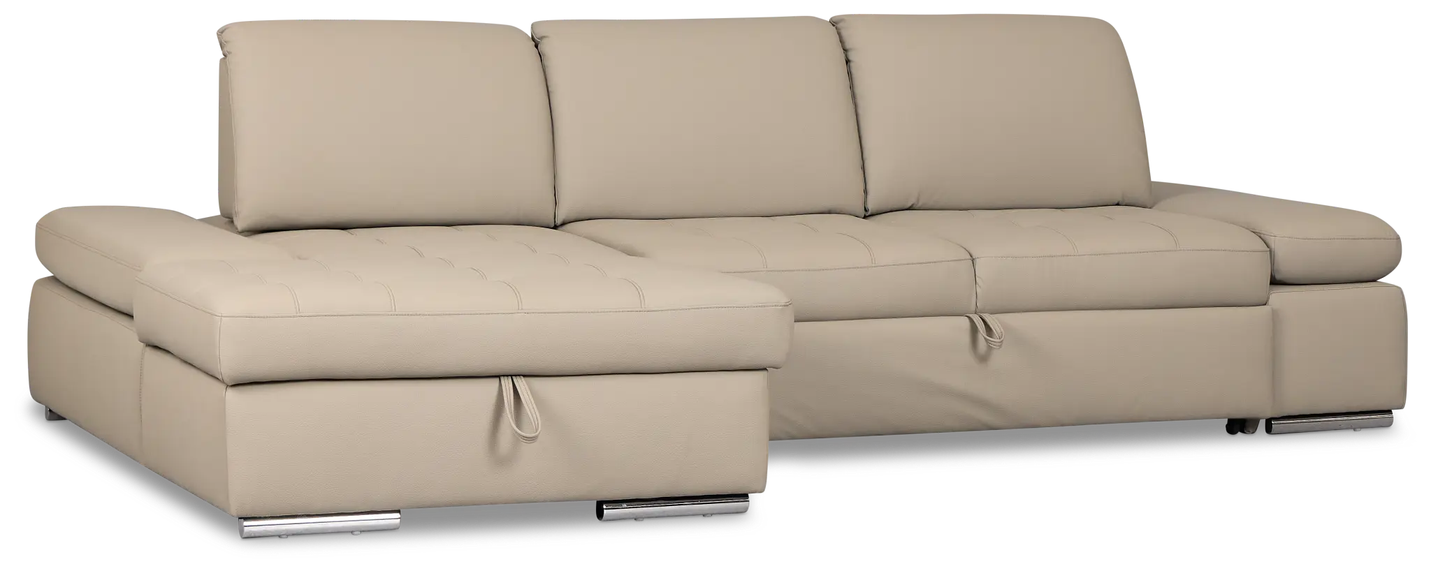 Eden Gray Micro Left Chaise Sleeper Sectional Eden Gray Micro Left Chaise Sleeper Sectional