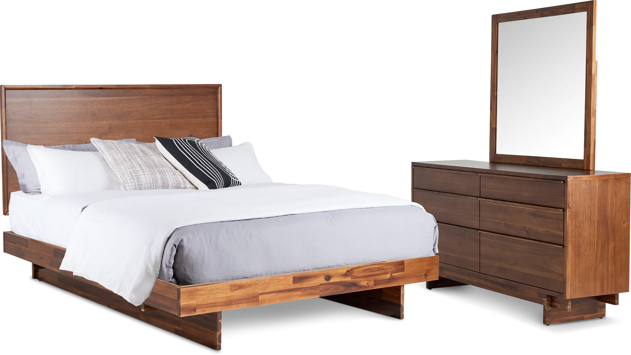 Bowery Dark Tone Platform Bedroom
