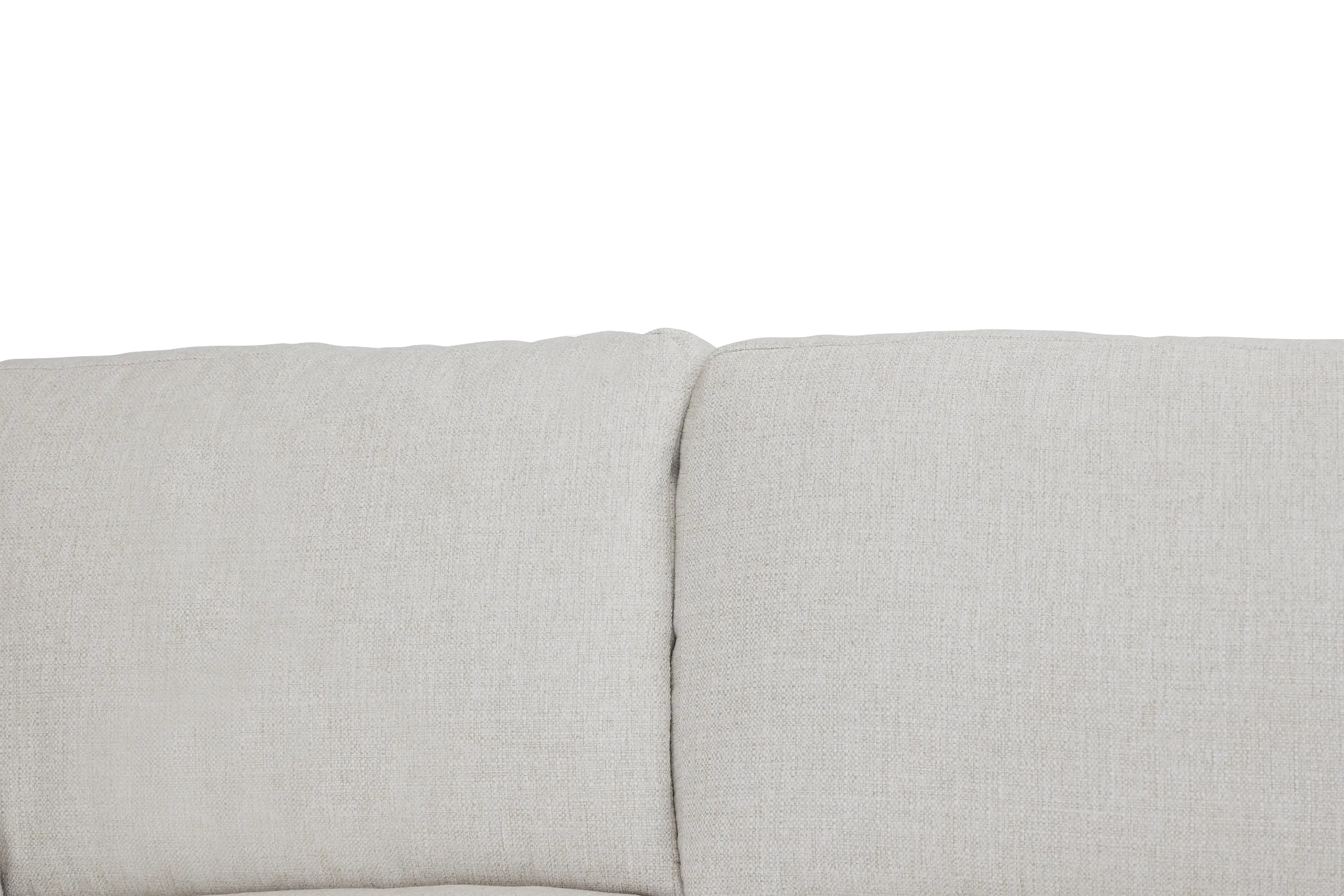 Veronica White Down Right Chaise Sectional