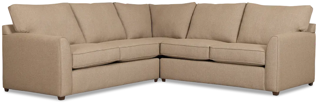 Tate Brown Fabric Medium 2-arm Left Cooling Memory Foam Sleeper Sect Tate Brown Fabric Medium 2-arm Left Cooling Memory Foam Sleeper Sect