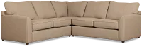 Tate Brown Fabric Medium 2-arm Left Cooling Memory Foam Sleeper Sect