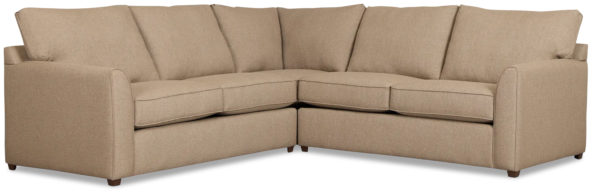 Tate Brown Fabric Medium 2-arm Left Cooling Memory Foam Sleeper Sect Tate Brown Fabric Medium 2-arm Left Cooling Memory Foam Sleeper Sect