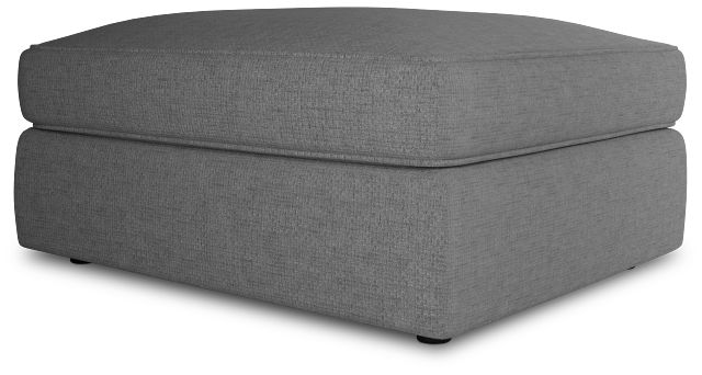 Siesta Suave Gray Fabric Ottoman