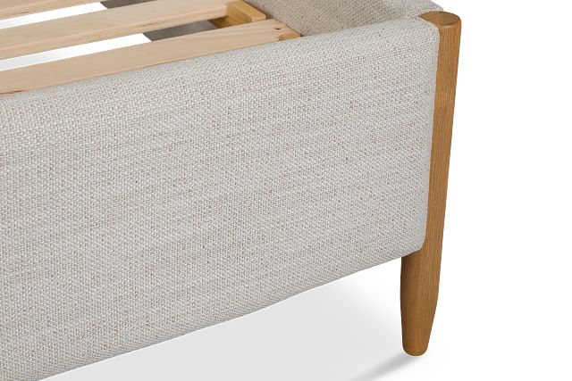 Stockton White Uph Panel Bed