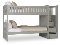 Charleston Gray Step Bunk Bed