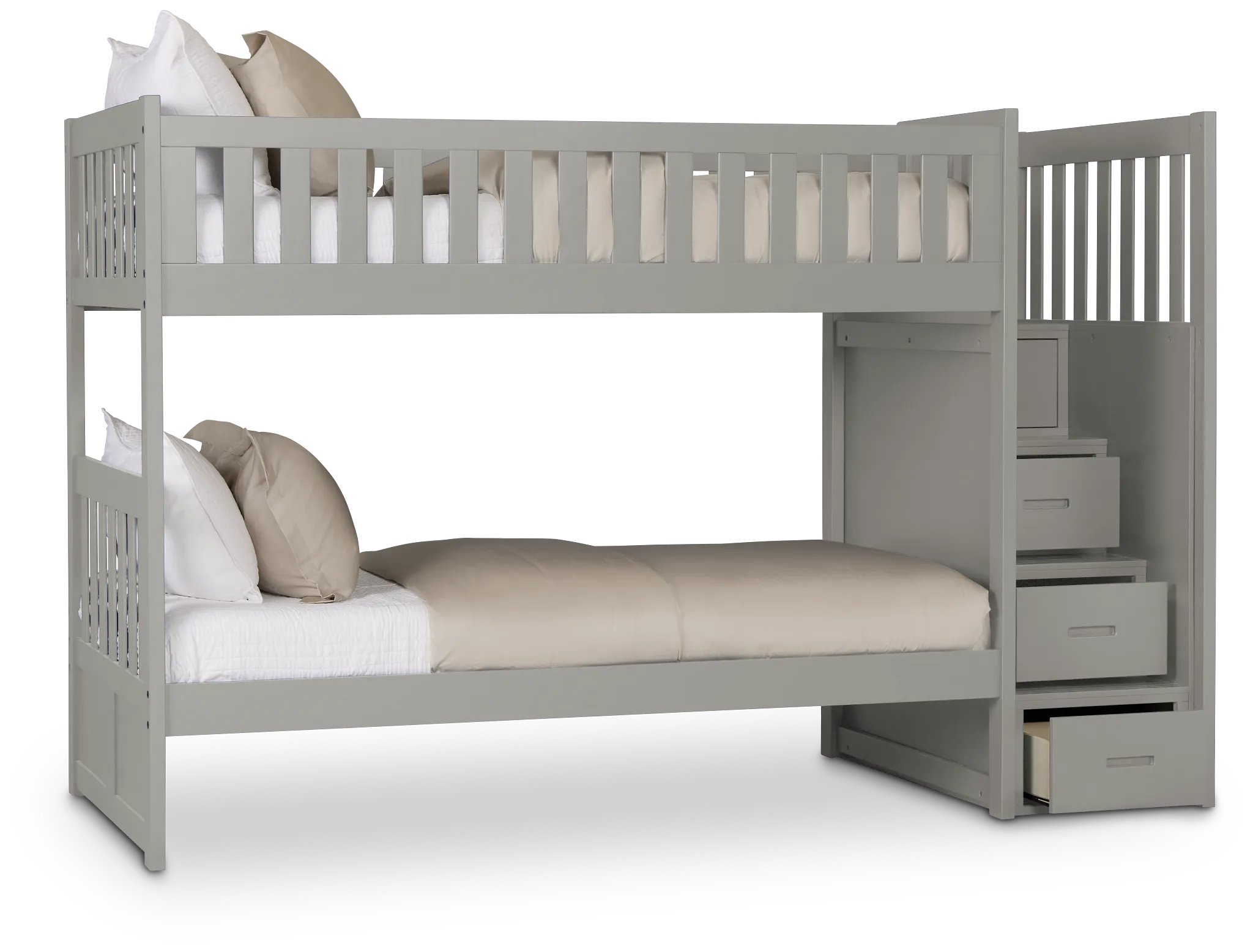 Charleston Gray Step Bunk Bed