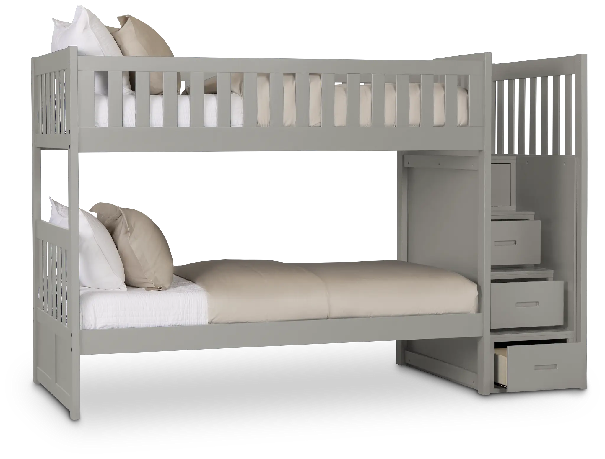 Charleston Gray Step Bunk Bed Charleston Gray Step Bunk Bed
