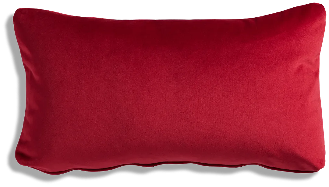 Reign Red Lumbar Accent Pillow