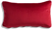 Reign Red Lumbar Accent Pillow