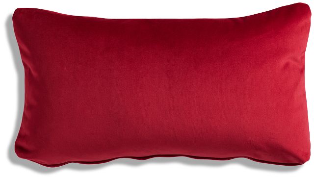 Reign Red Lumbar Accent Pillow