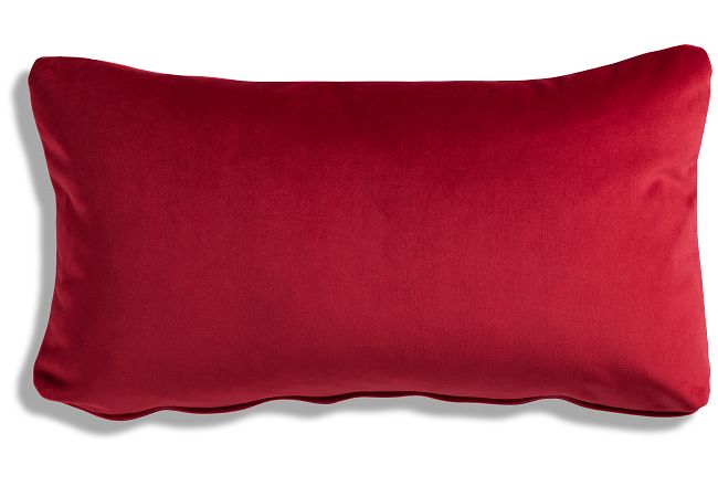 Reign Red Lumbar Accent Pillow