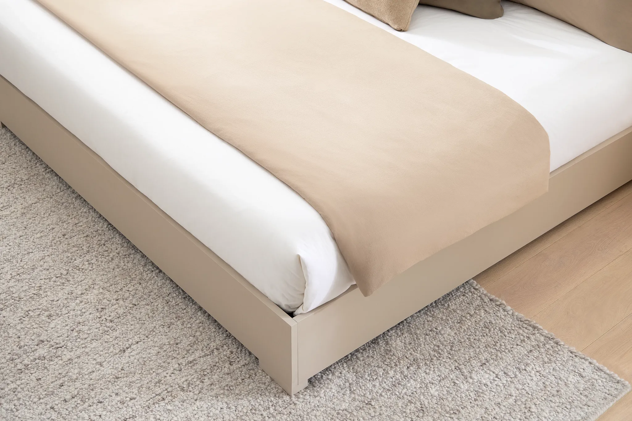 Valencia Light Tone Panel Bed
