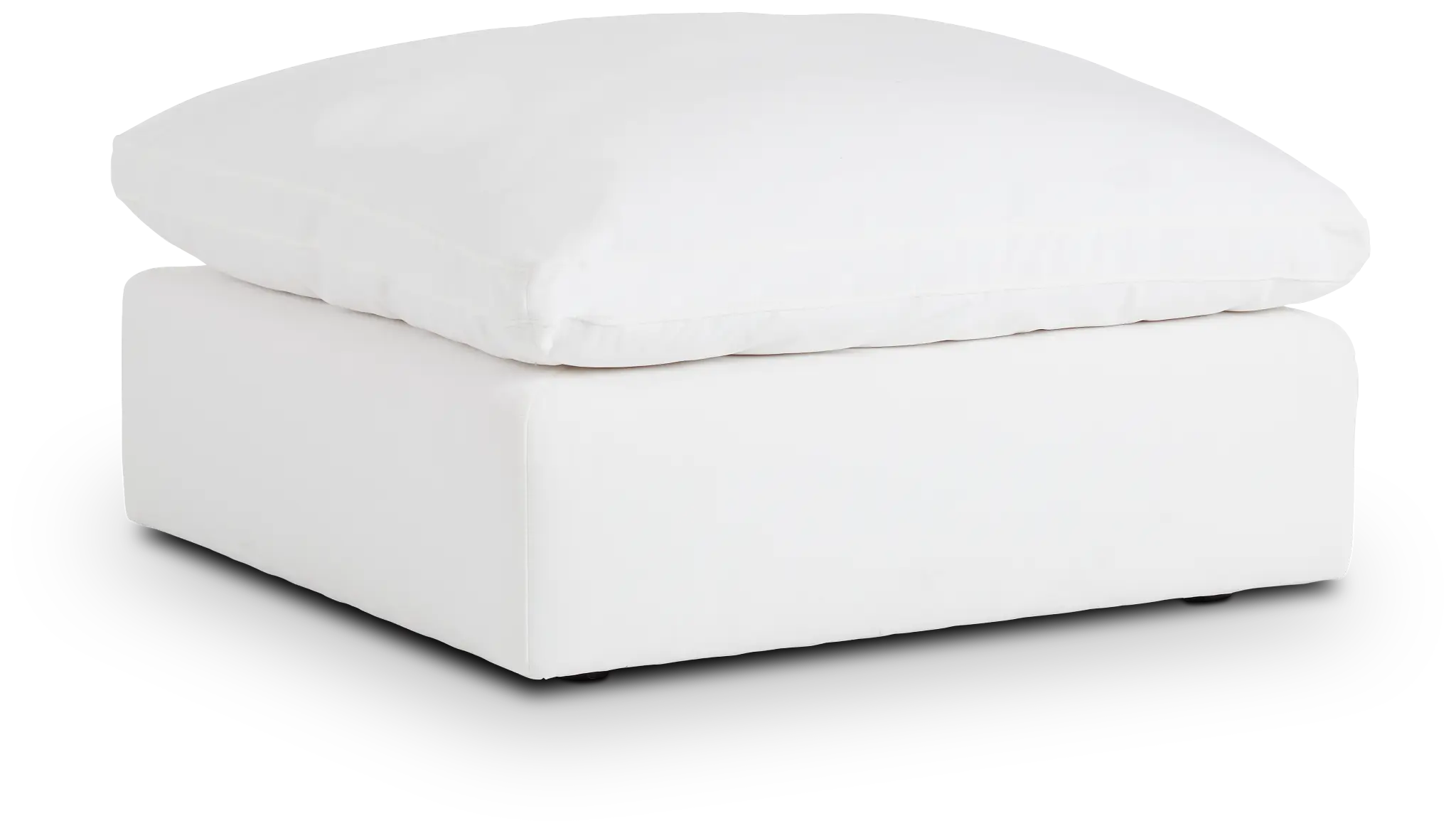 Grant White Fabric Ottoman Grant White Fabric Ottoman