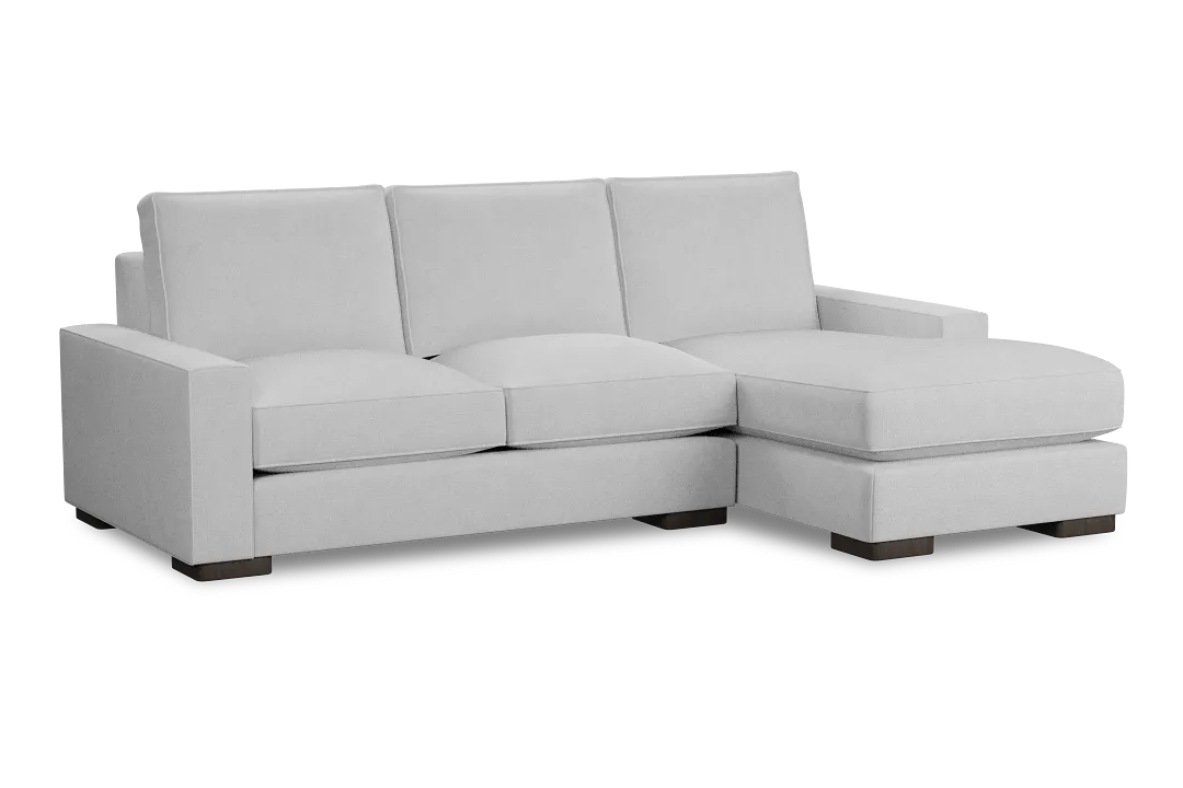 Edgewater Suave White Right Chaise Sectional